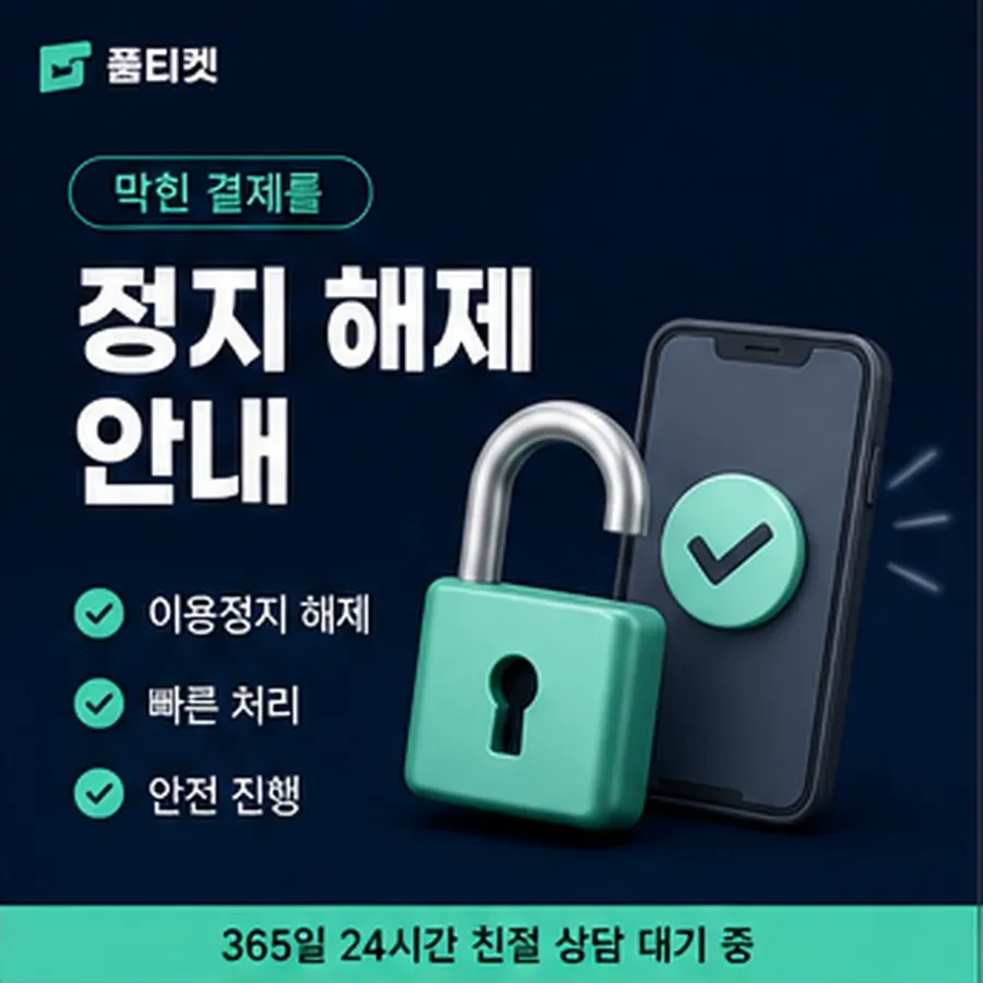품티켓 카카오페이 회선의 정보이용료 한도 청구서에서 보기 안내 이미지